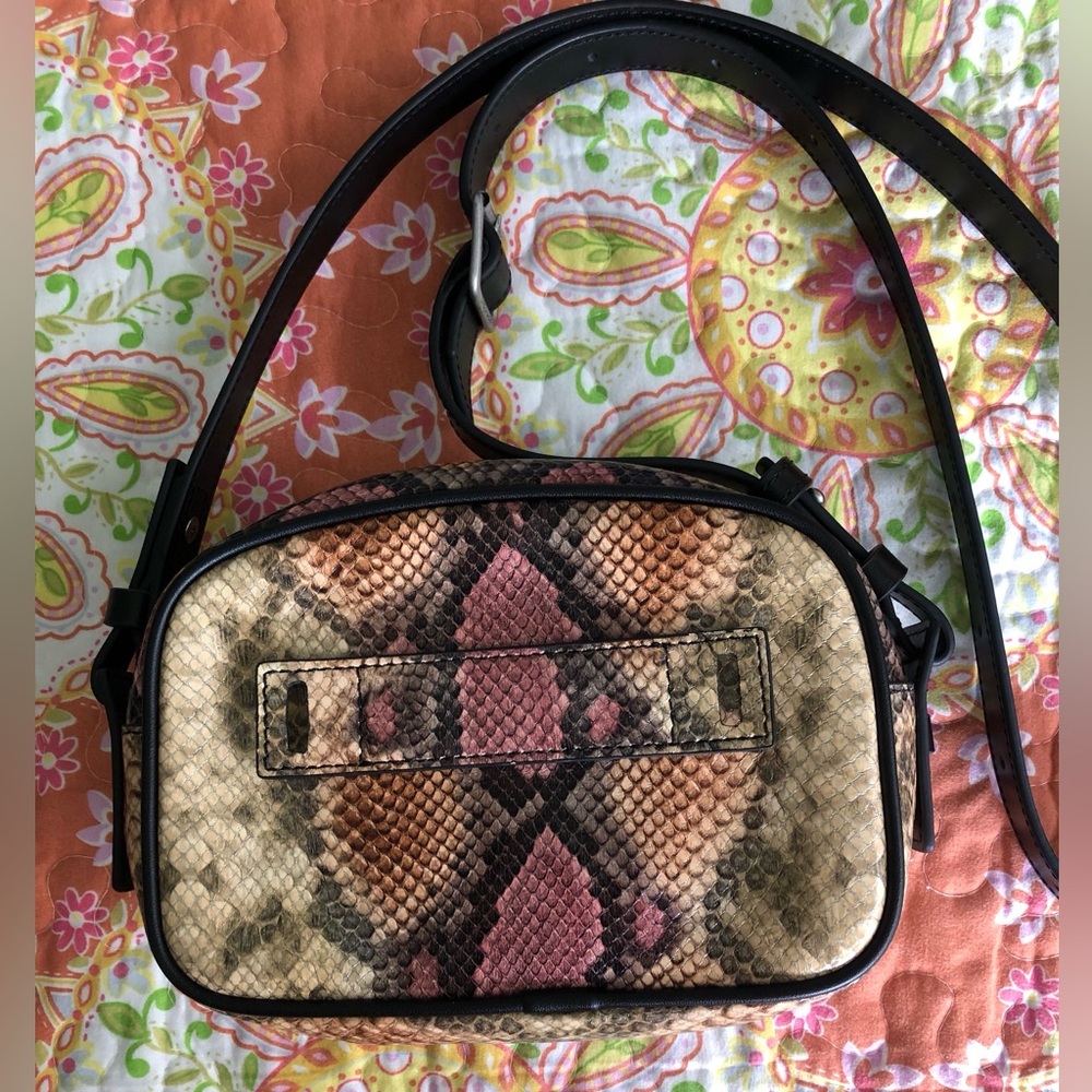 J/Slides Leather “Kandy” Crossbody Python Print B… - image 8